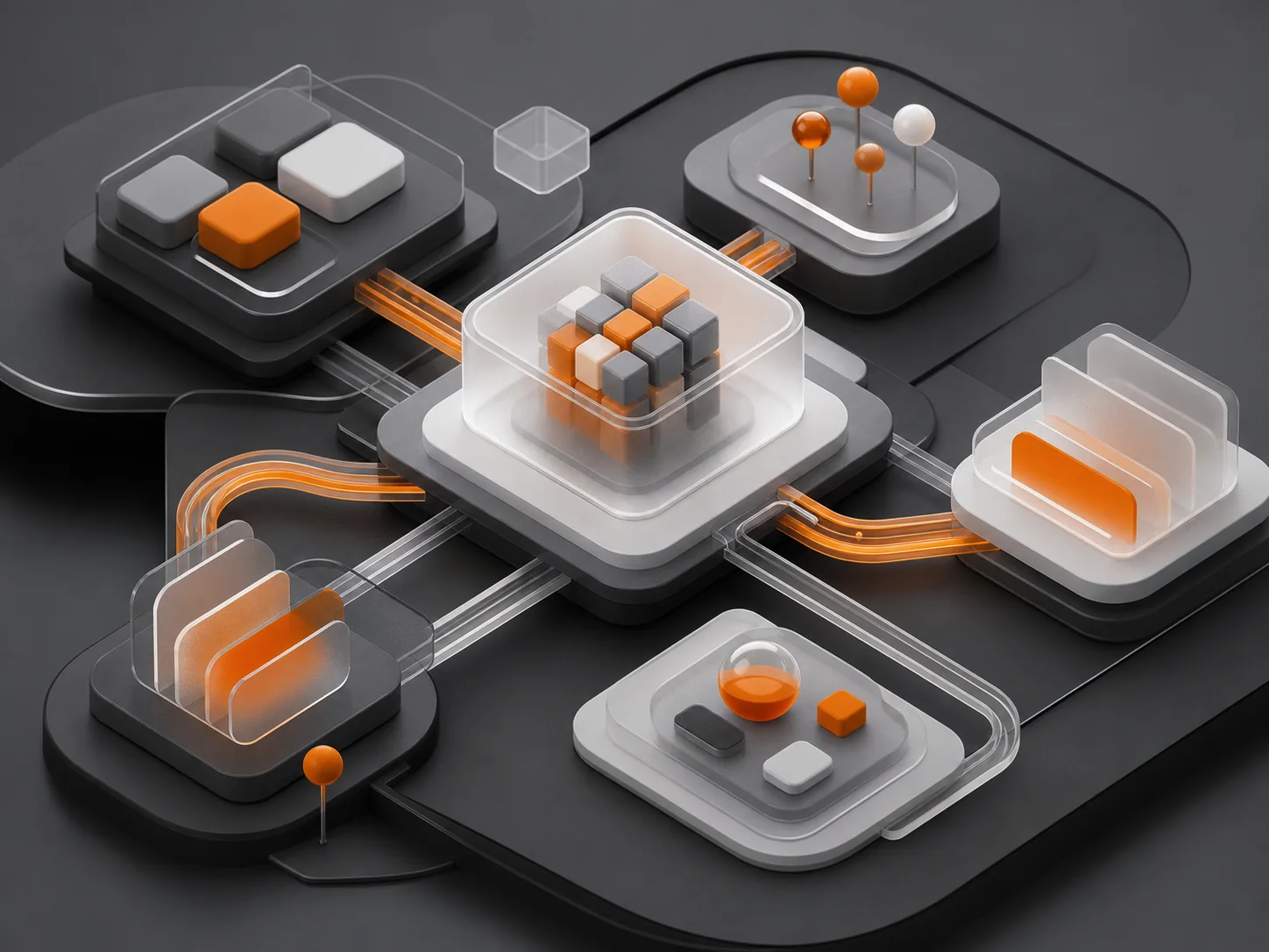 Αφαιρετικό artwork για εφαρμογές, αυτοματισμούς και οργανωμένες ροές εργασίας